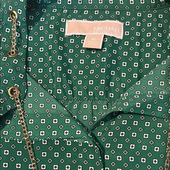 Green Michael Kors dress with Necklace - Picture 2 of 9